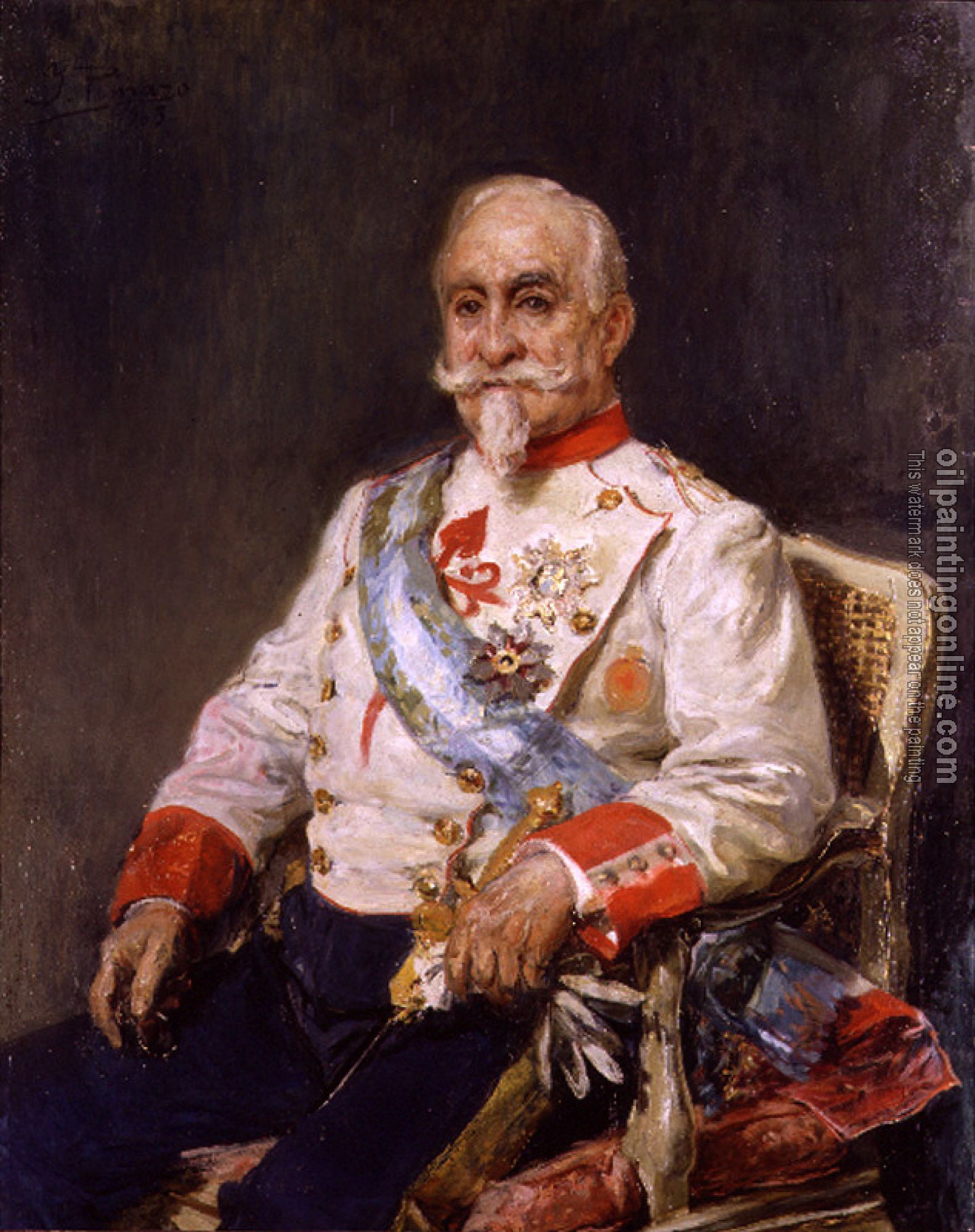 Ignacio Pinazo Camarlench - Retrato del Conde Guaki